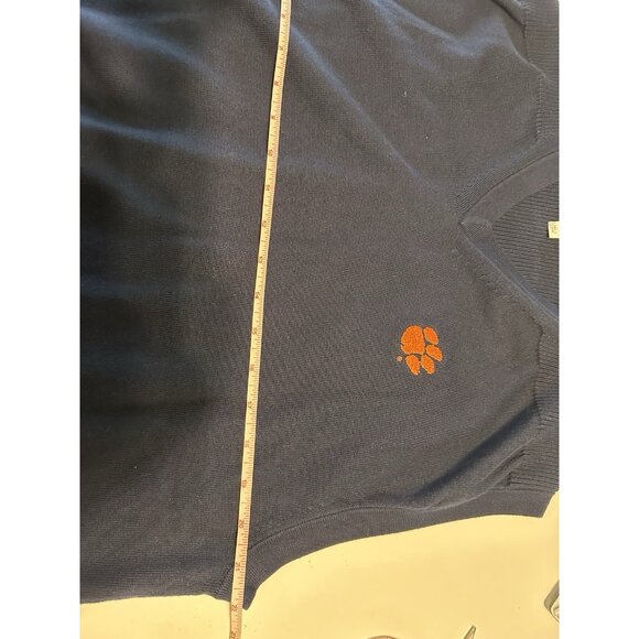 Cutter and Buck Men Lg V Neck Sleeveless Sweater Vest Clemson Tigers Embroidered - Picture 5 of 7